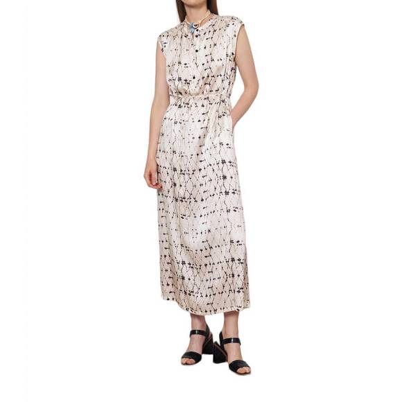 NEW RAQUEL ALLEGRA zaire midi dress in cream - Picture 1 of 2